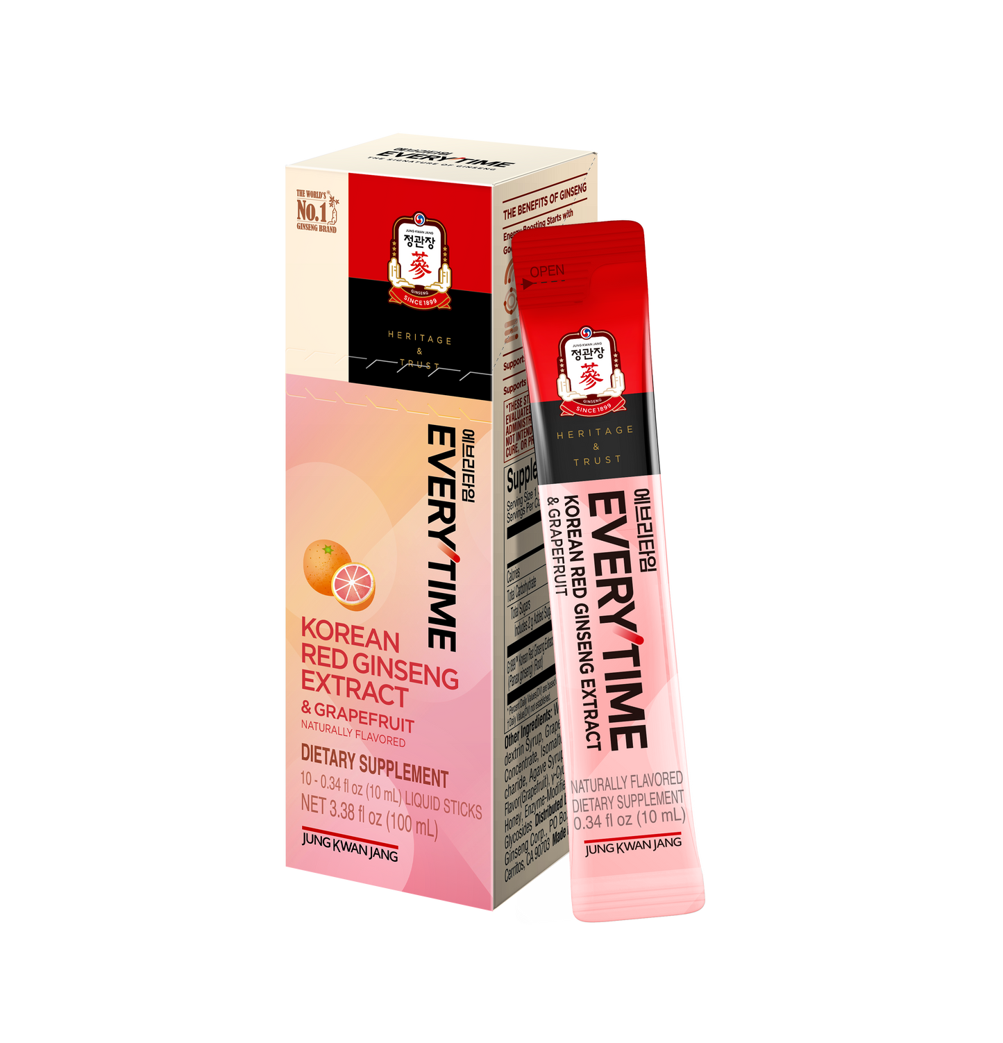 EVERYTIME Korean Red Ginseng Extract & Grapefruit