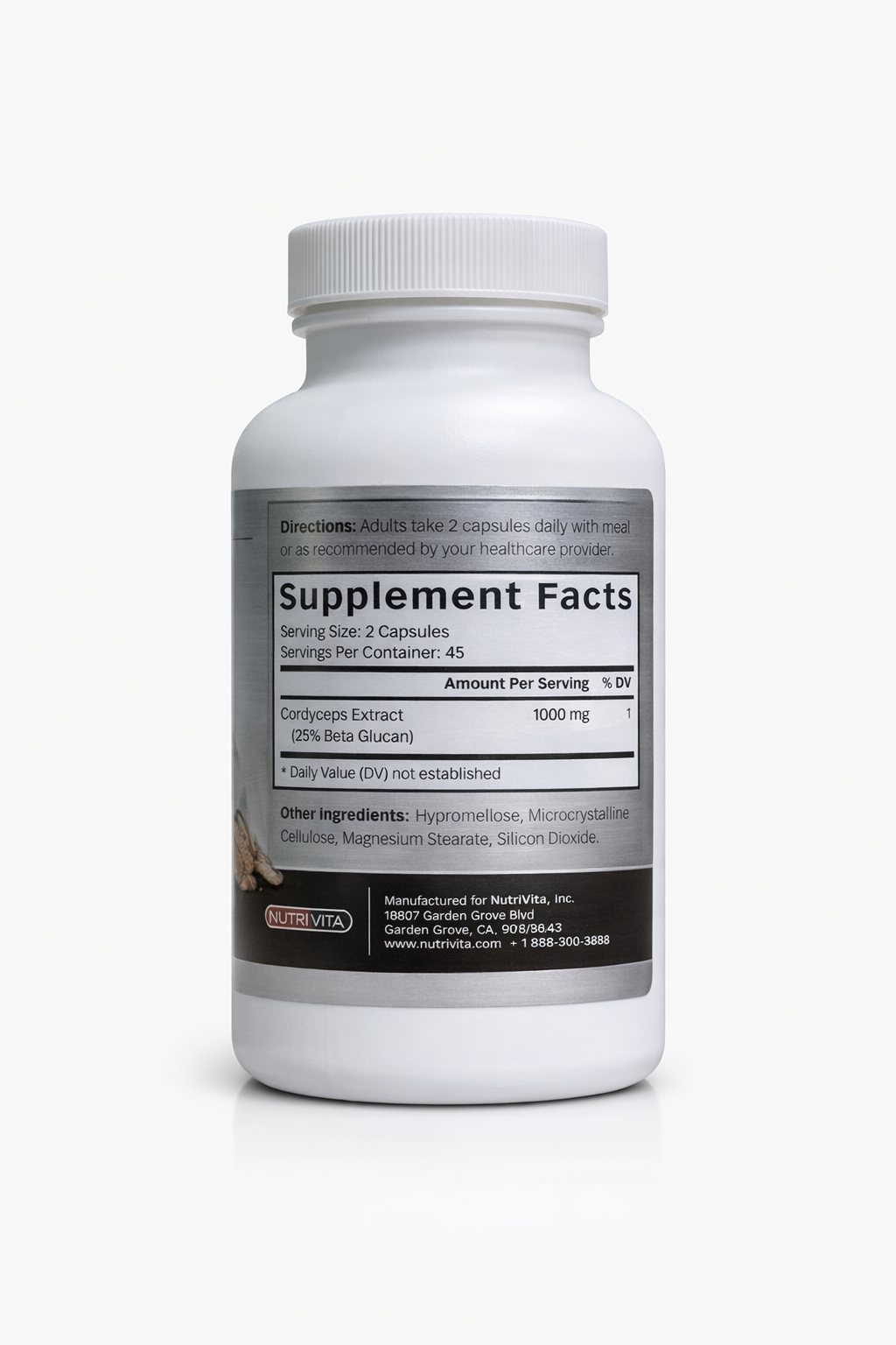 Cordyceps 1000 mg (90 Capsules)
